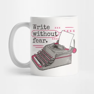 Write Without Fear // Vintage Typewriter Inspiration Mug